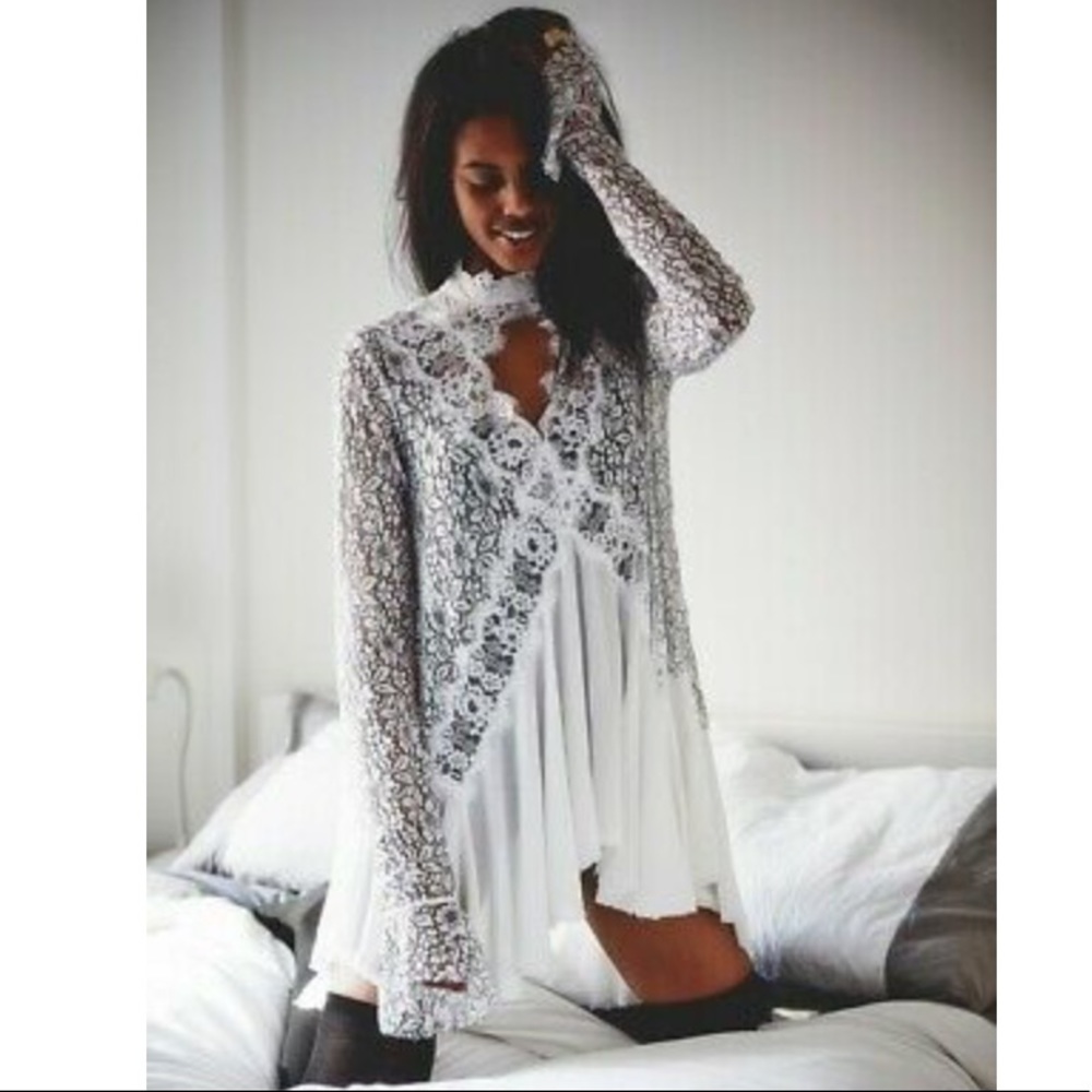 NWT Free people tell tale heart dress long sleeve